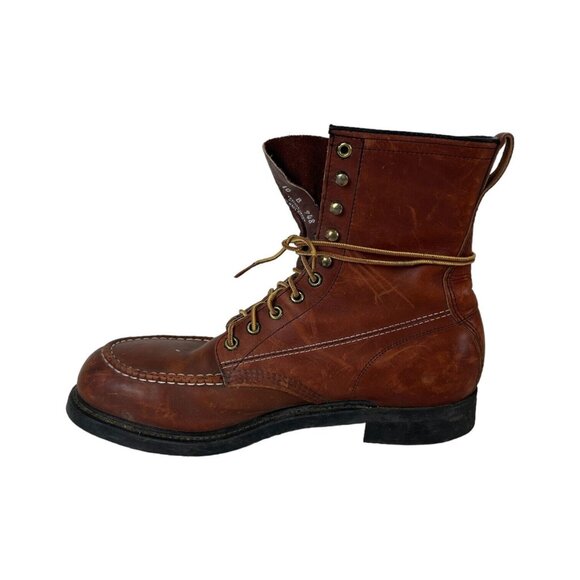 Field Stream Mason Vibram Leather Boots Size 10 B Brown Lace Up USA COMBAT main image 11
